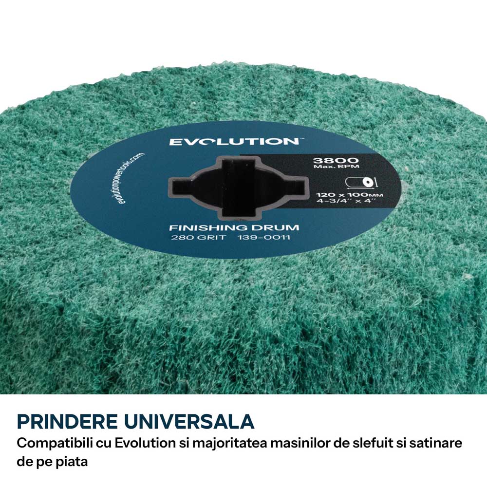 Rola de finisare Evolution P280 pentru masini de satinat 120 x 100mm - Imagine 3