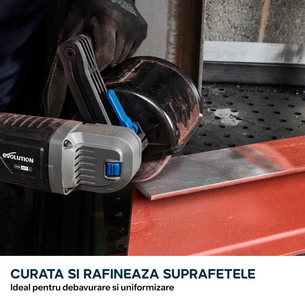 Rola abraziva intercalata P80 Evolution pentru masini de satinat, 120 x 100m - Imagine 2