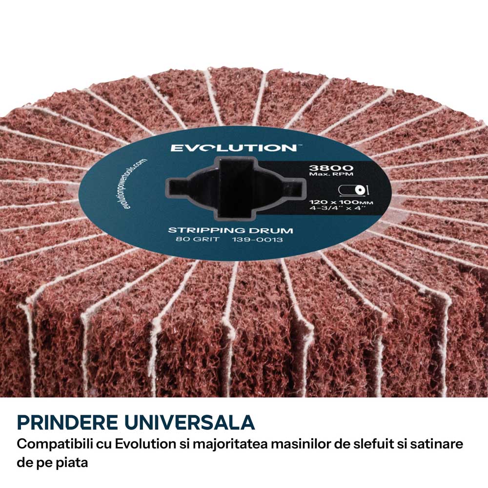 Rola abraziva intercalata P80 Evolution pentru masini de satinat, 120 x 100m - Imagine 3