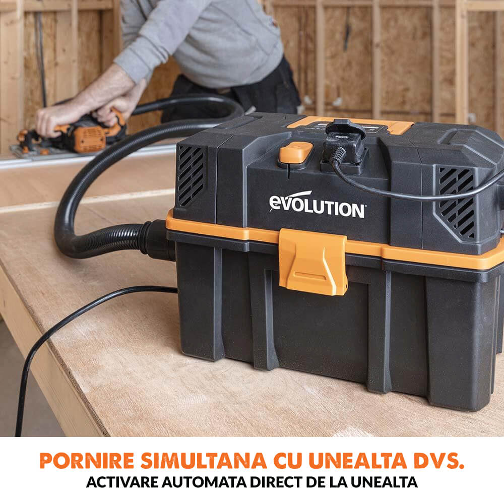 Aspirator umed-uscat Evolution R15VAC 1000W rezervor 15l - Imagine 2