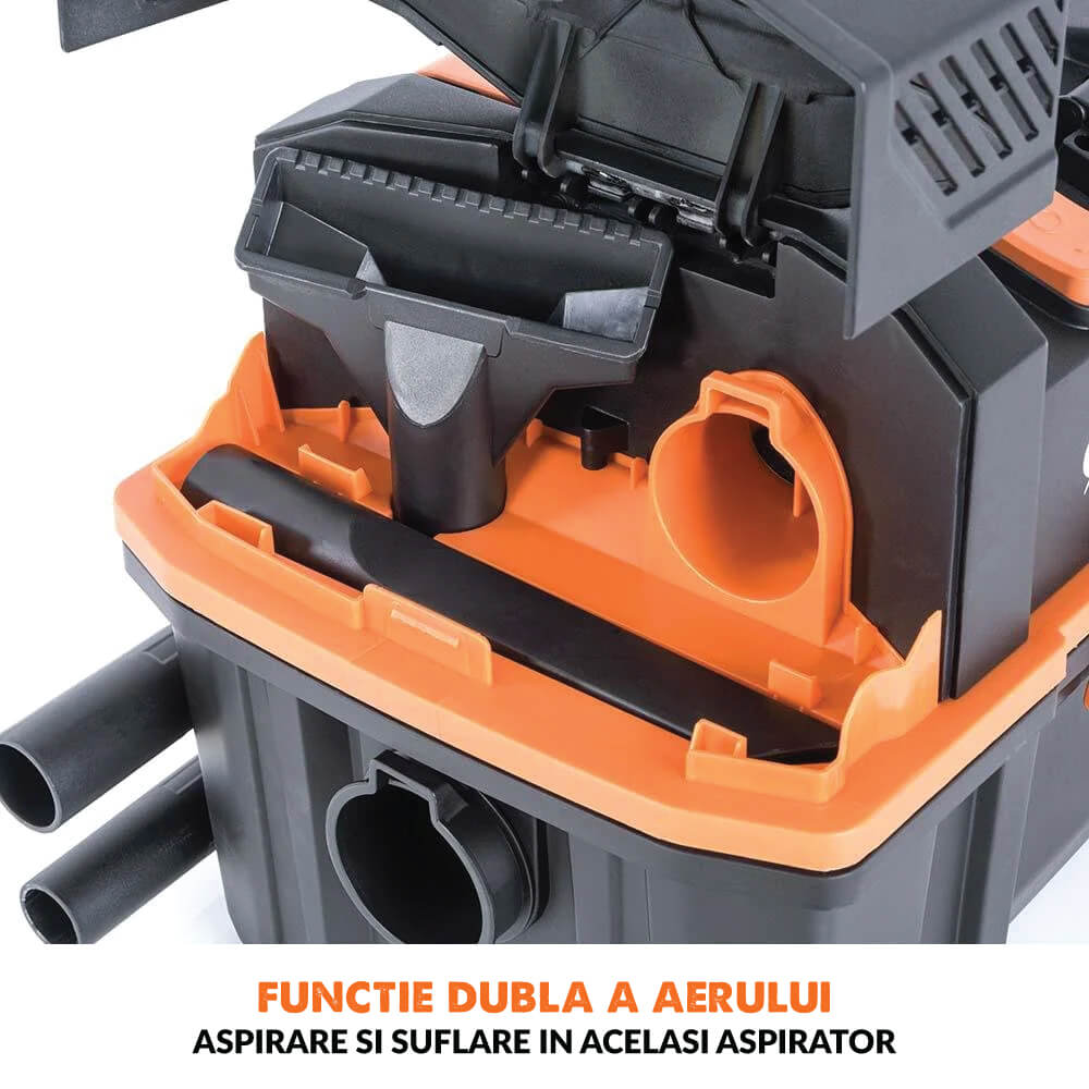 Aspirator umed-uscat Evolution R15VAC 1000W rezervor 15l - Imagine 4
