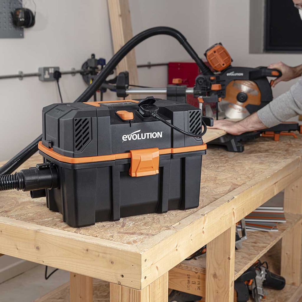 Aspirator umed-uscat Evolution R15VAC 1000W rezervor 15l - Imagine 9