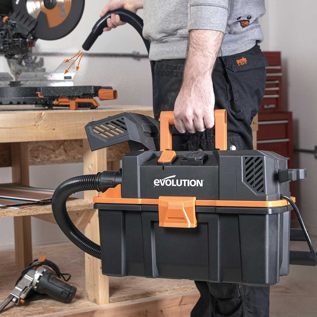 Aspirator umed-uscat Evolution R15VAC 1000W rezervor 15l - Imagine 6