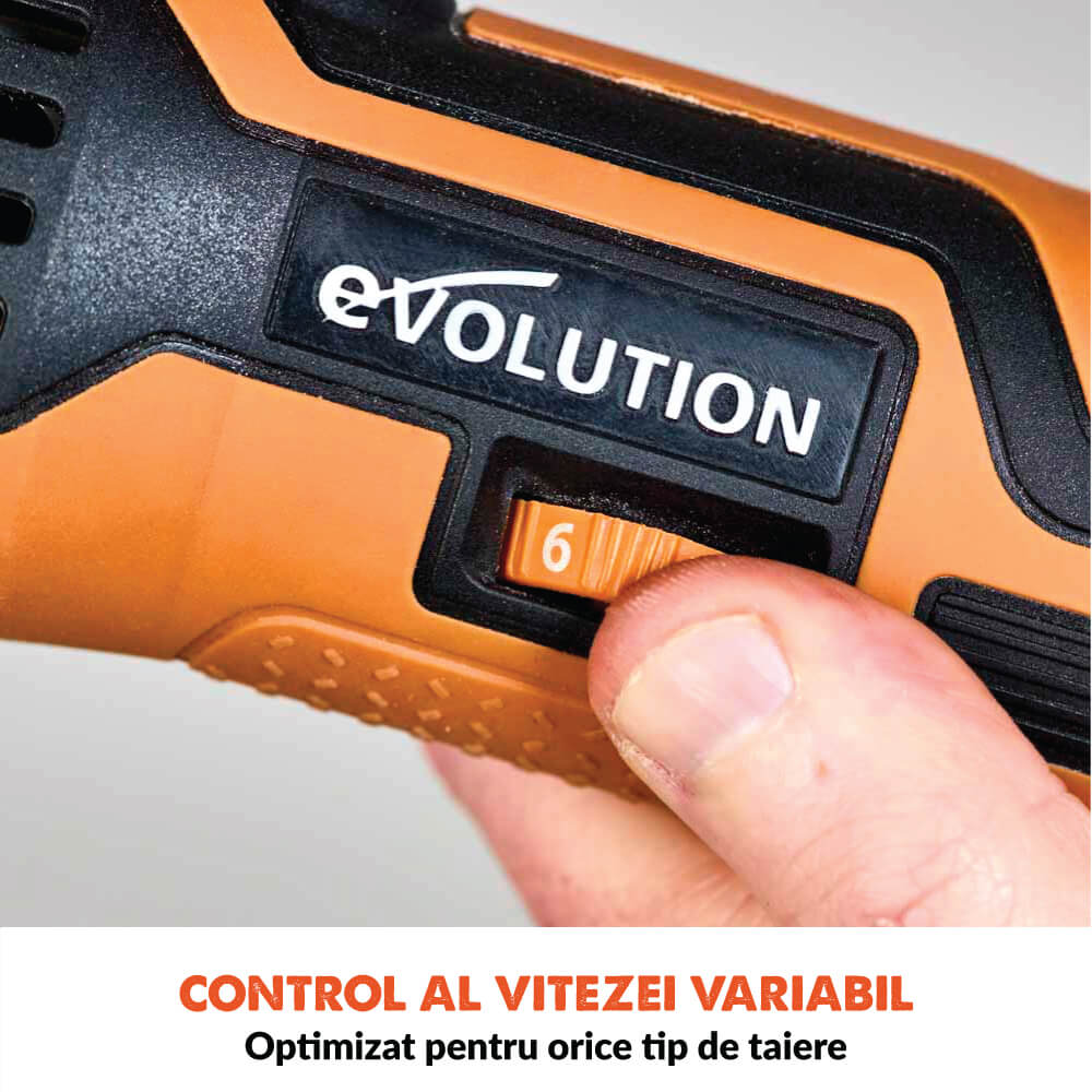 Unealta multifunctionala oscilanta Evolution R18MLT-Li 18V Li-Ion EXT (fara baterie) - Imagine 7