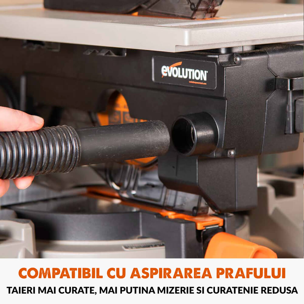 Fierastrau circular combinat cu masa Evolution R210MTS-G2 cu disc de taiere multi-materiale de 210mm, 1500W - Imagine 17