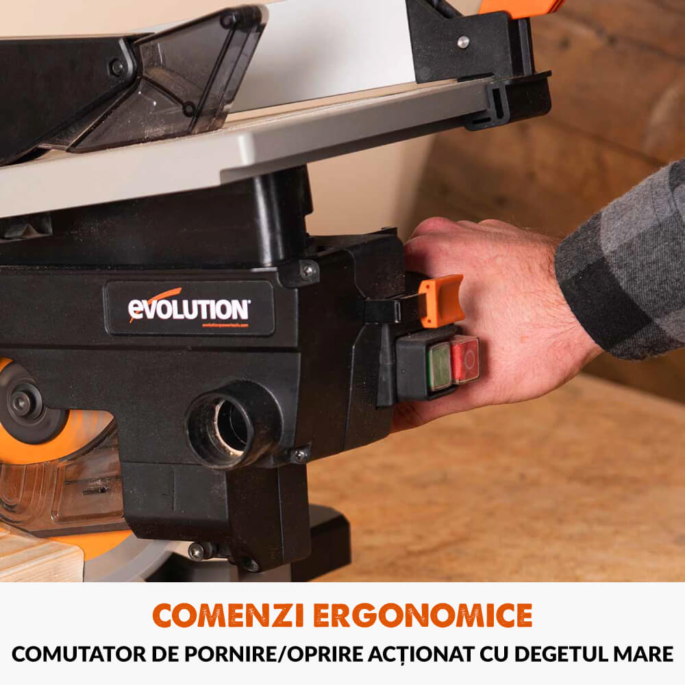 Fierastrau circular combinat cu masa Evolution R210MTS-G2 cu disc de taiere multi-materiale de 210mm, 1500W - Imagine 19