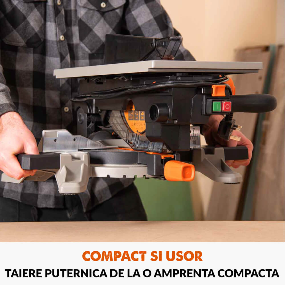 Fierastrau circular combinat cu masa Evolution R210MTS-G2 cu disc de taiere multi-materiale de 210mm, 1500W - Imagine 7