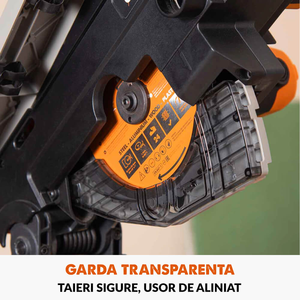 Fierastrau circular combinat cu masa Evolution R210MTS-G2 cu disc de taiere multi-materiale de 210mm, 1500W - Imagine 8