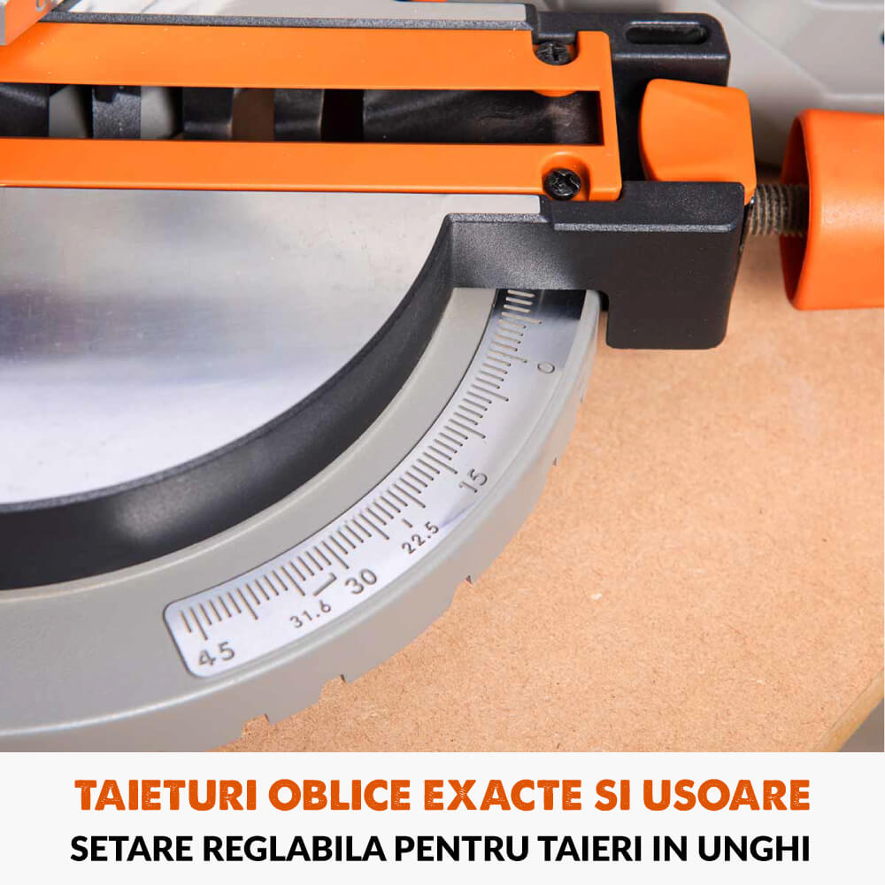 Fierastrau circular combinat cu masa Evolution R210MTS-G2 cu disc de taiere multi-materiale de 210mm, 1500W - Imagine 9