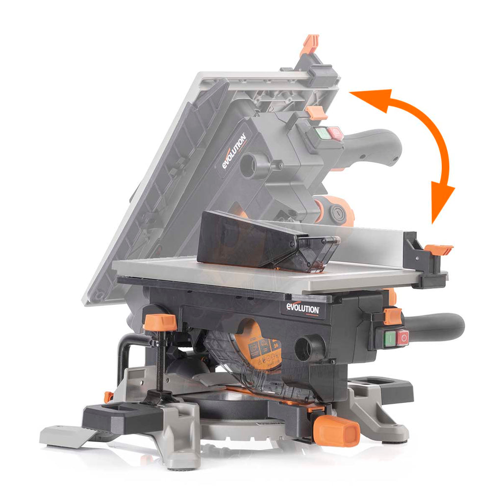 Fierastrau circular combinat cu masa Evolution R210MTS-G2 cu disc de taiere multi-materiale de 210mm, 1500W - Imagine 3