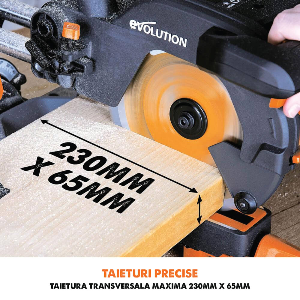 Fierastrau circular stationar multifunctional Evolution R210SMS+ 210mm 1500W - Imagine 5