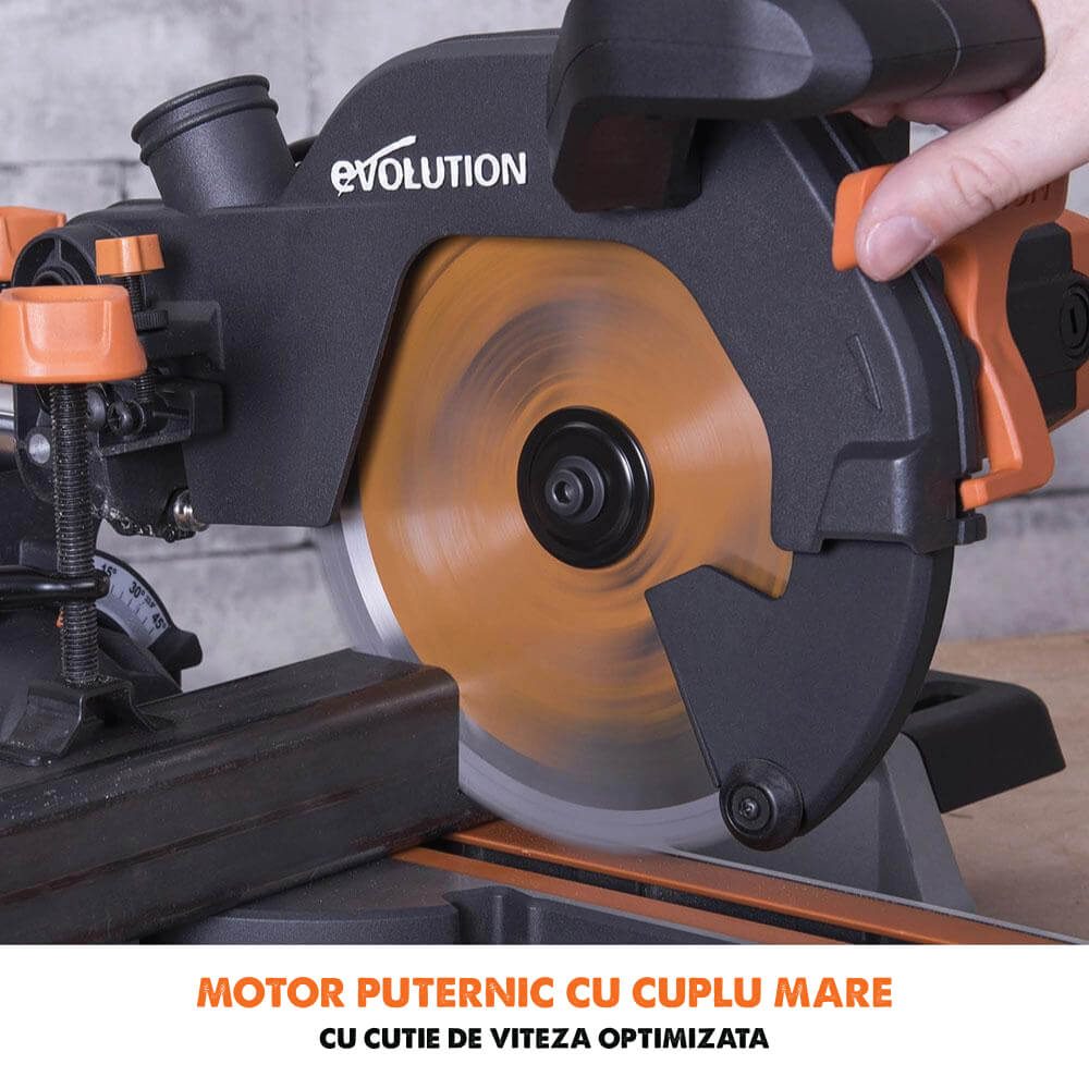 Fierastrau circular stationar multifunctional Evolution R210SMS+ 210mm 1500W - Imagine 9