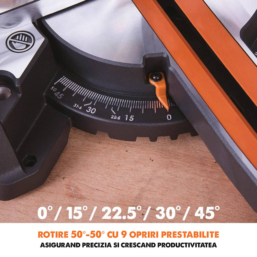 Fierastrau circular stationar multifunctional Evolution R210SMS+ 210mm 1500W - Imagine 10