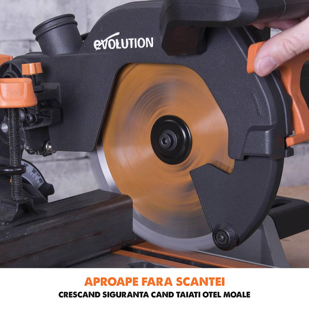 Fierastrau circular stationar multifunctional Evolution R210SMS+ 210mm 1500W - Imagine 12