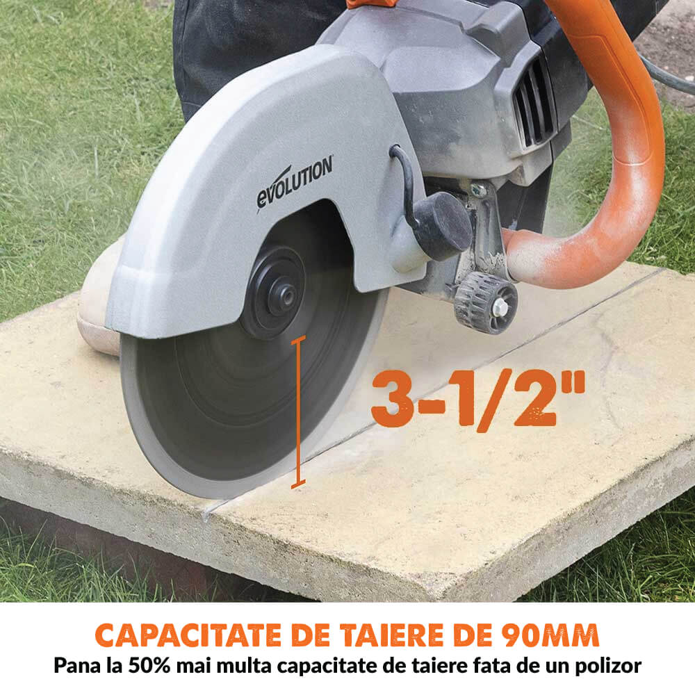 Masina de taiat beton Evolution R230DCTX 230mm 2000W (fara disc) - Imagine 3