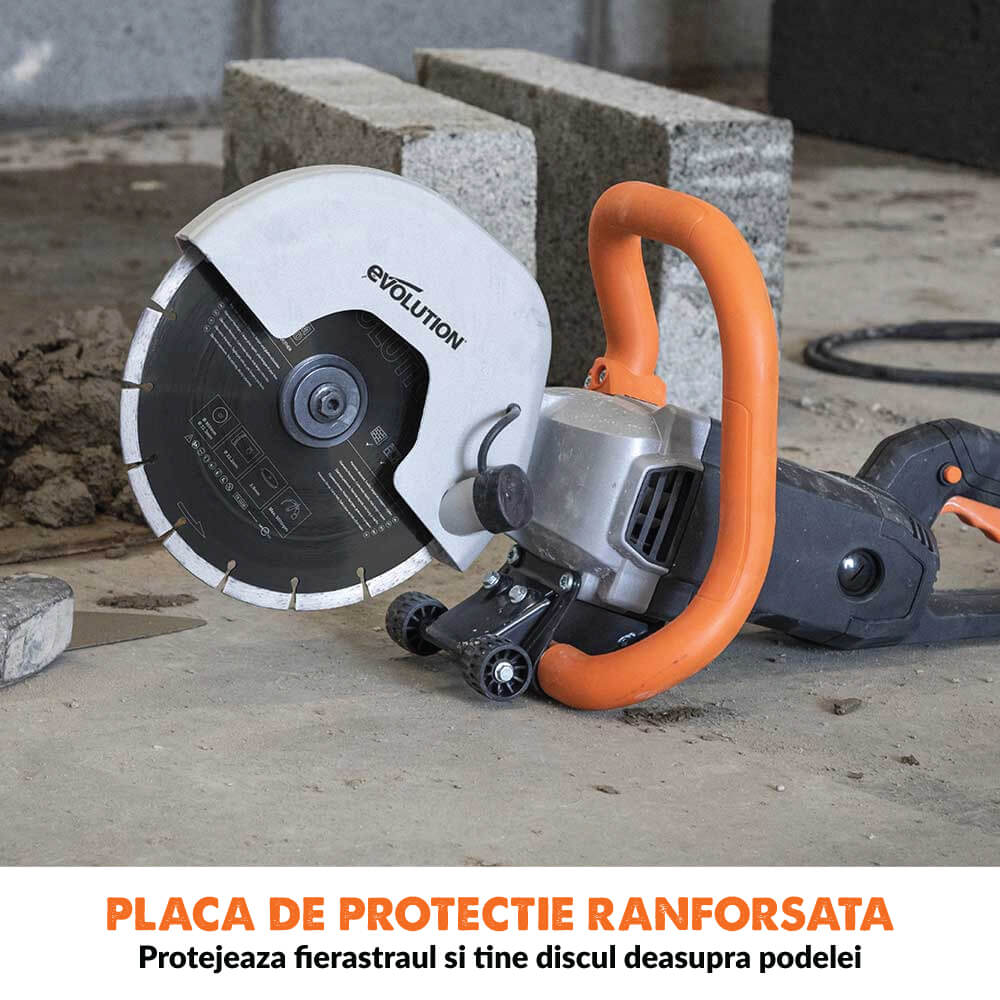 Masina de taiat beton Evolution R230DCTX 230mm 2000W (fara disc) - Imagine 8