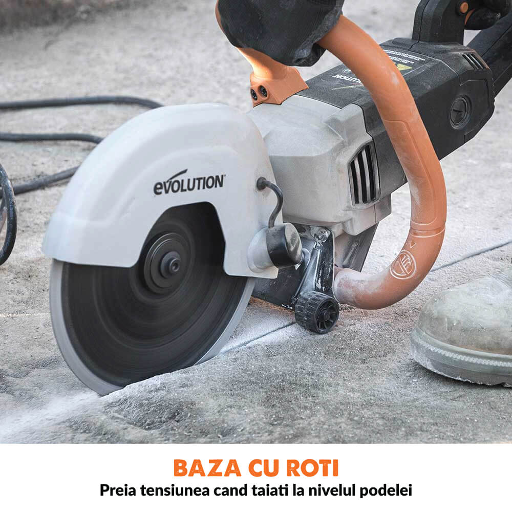 Masina de taiat beton Evolution R230DCTX 230mm 2000W (fara disc) - Imagine 9