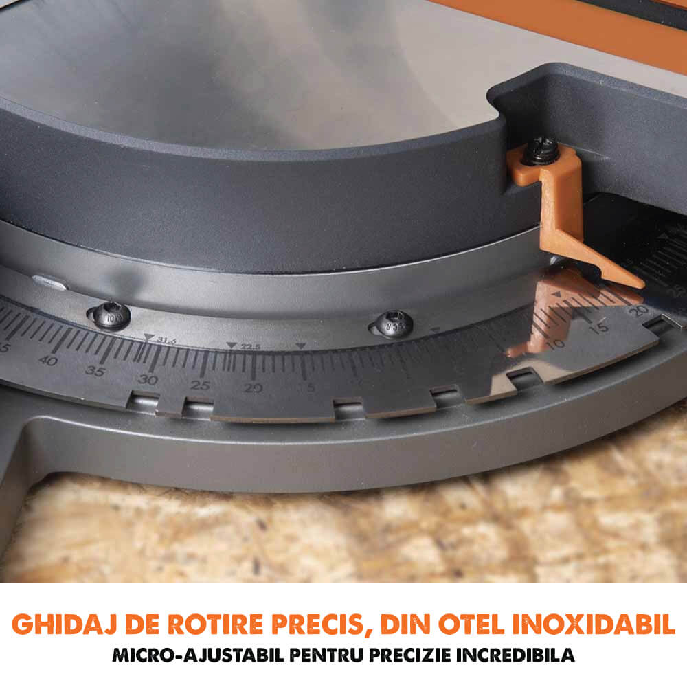 Pachet fierastrau circular stationar multifunctional cu acumulator Evolution R255SMS-DB-Li 18V Li-Ion EXT 255mm + stand - Imagine 6