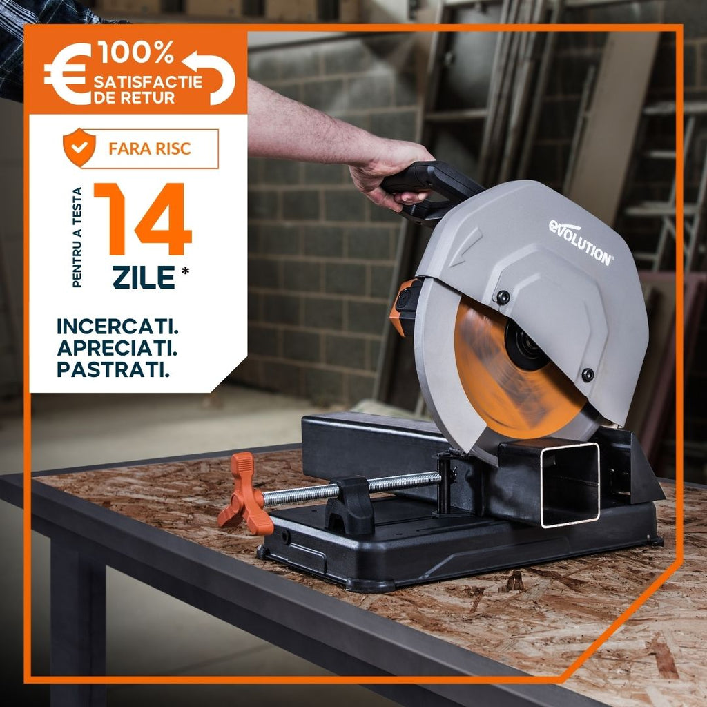 Fierastrau debitat Evolution R355CPS cu disc de taiere multi-materiale de 355 mm - Imagine 2