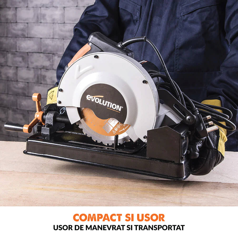Fierastrau circular Evolution RAGE4 cu disc de taiere multi-materiale de 185 mm - Imagine 11
