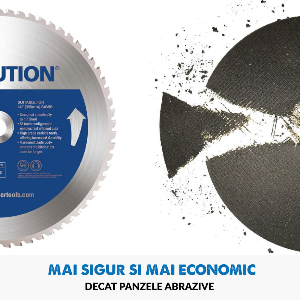 Pachet fierastra circular de debitat Evolution S355CPS de 355 mm + 4 panze - Imagine 20