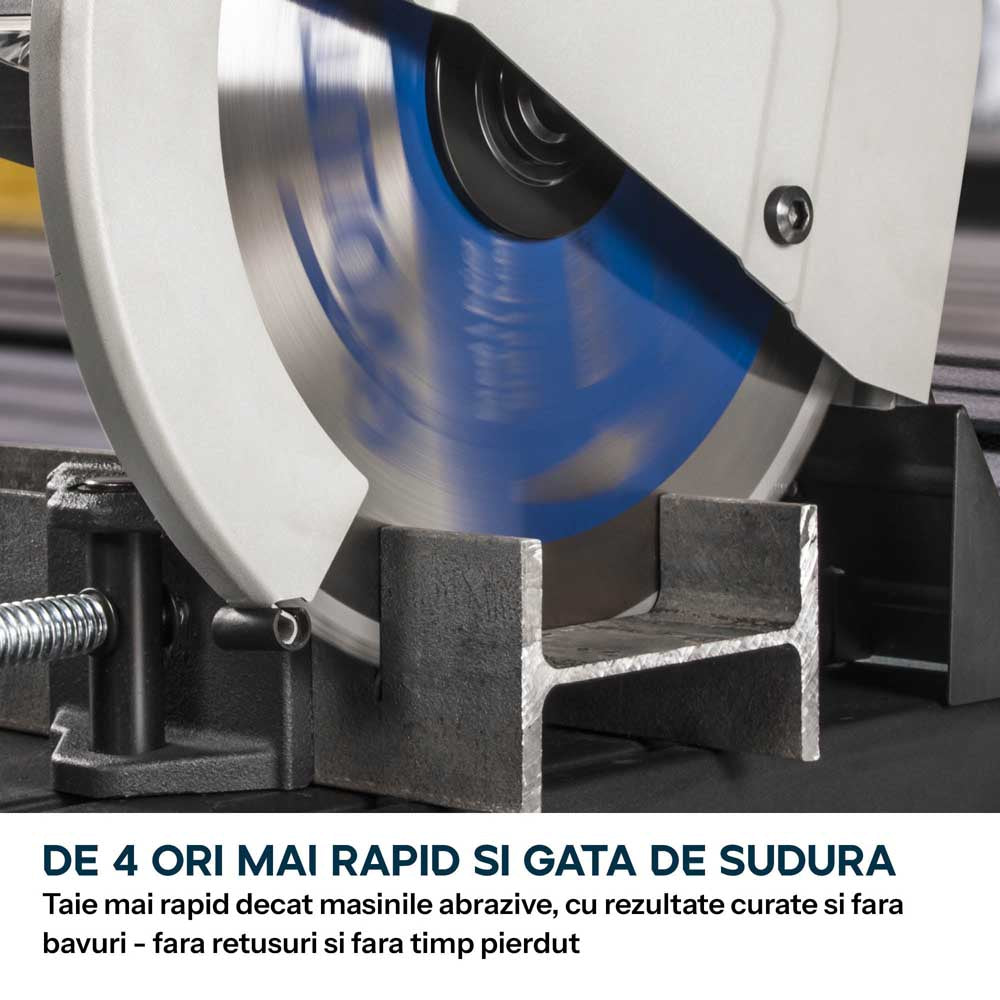 Fierastrau de debitat metal Evolution S355CPSL cu disc TCT 355mm pentru otel moale - Imagine 3