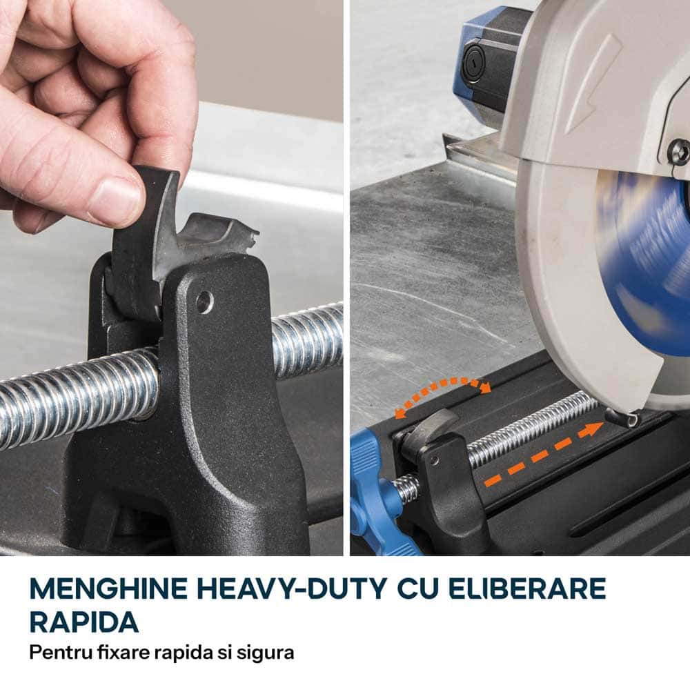 Fierastrau de debitat metal Evolution S355CPSL cu disc TCT 355mm pentru otel moale - Imagine 9