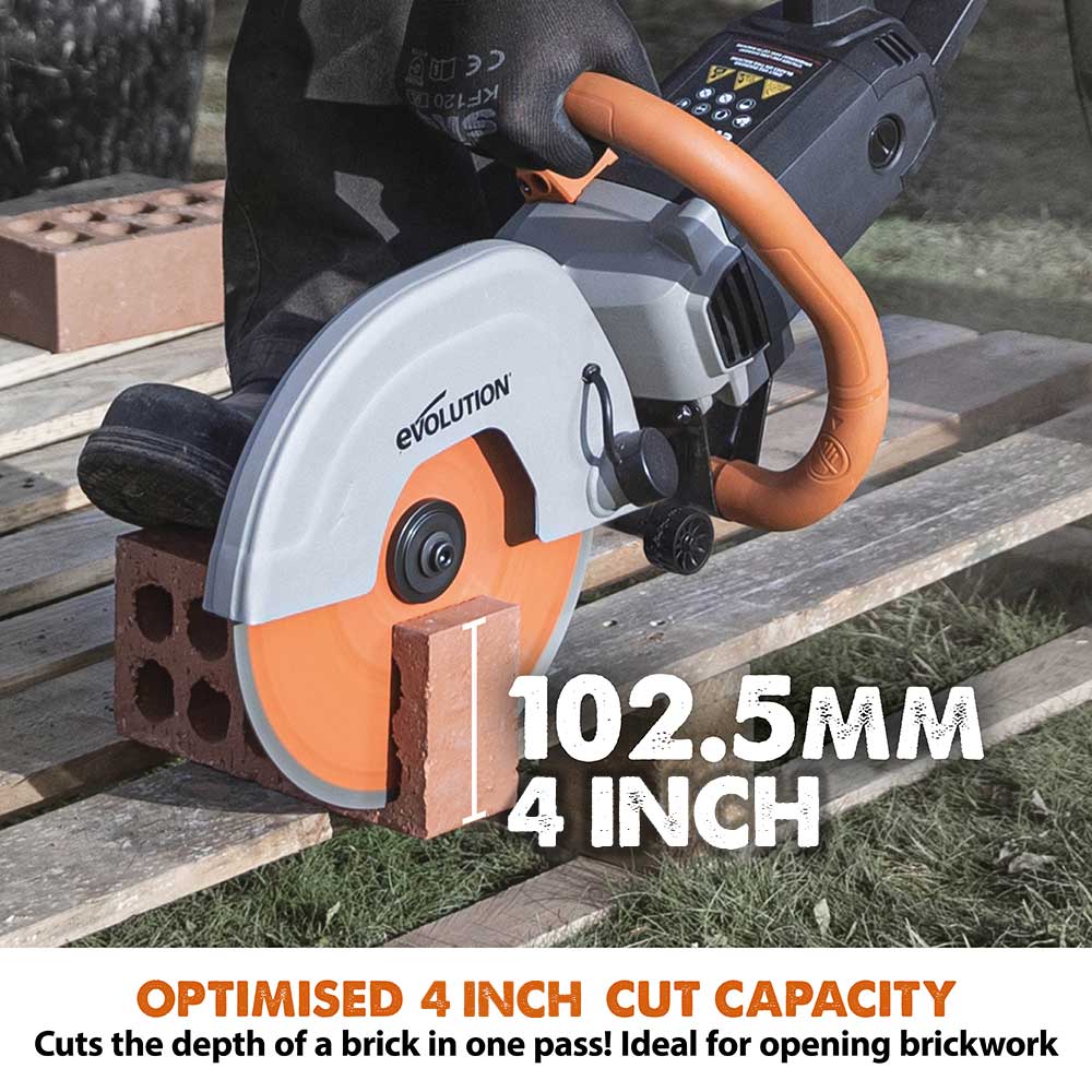 Disc Premium diamantat segmentat multifunctional, pentru masinile de taiat Evolution 255mm, Ø255 x 22.2 mm - Imagine 4