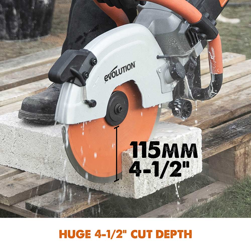 Disc Premium diamantat segmentat multifunctional, pentru masinile de taiat Evolution 300mm, Ø300 x 25.4 mm - Imagine 5