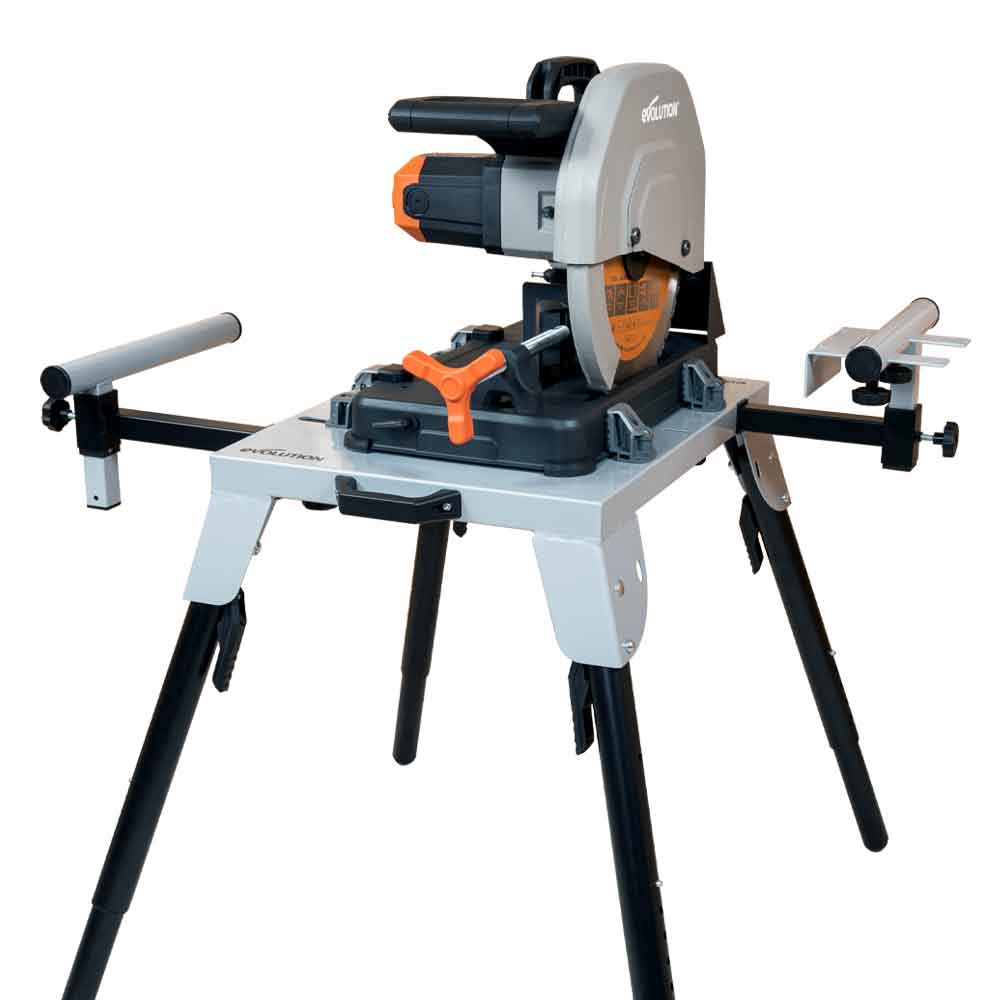 Pachet fierastrau debitat R355CPS de 355 mm cu panza TCT multimaterial + stand - Imagine 3