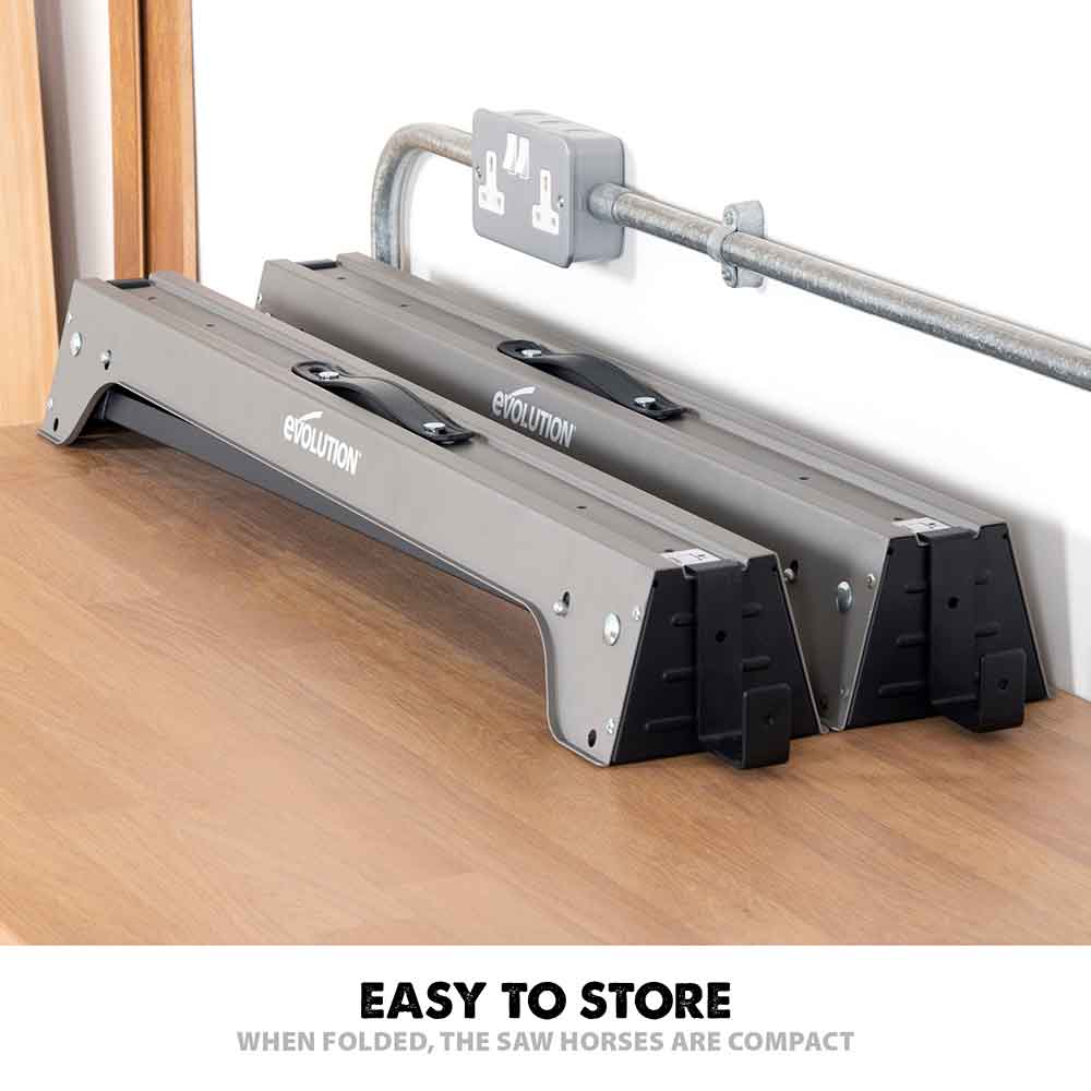 Set doua capre pliabile din otel Evolution (1000kg) - Imagine 3