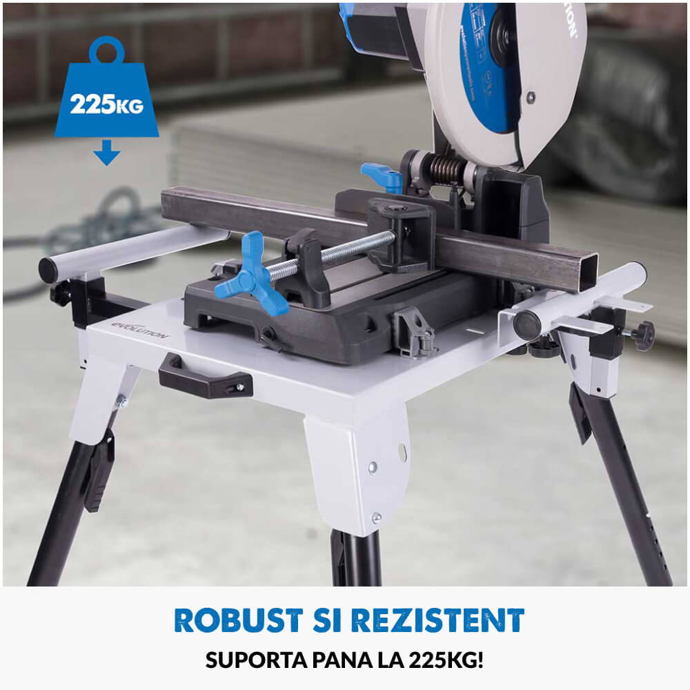 Pachet fierastrau debitat R355CPS de 355 mm cu panza TCT multimaterial + stand - Imagine 24