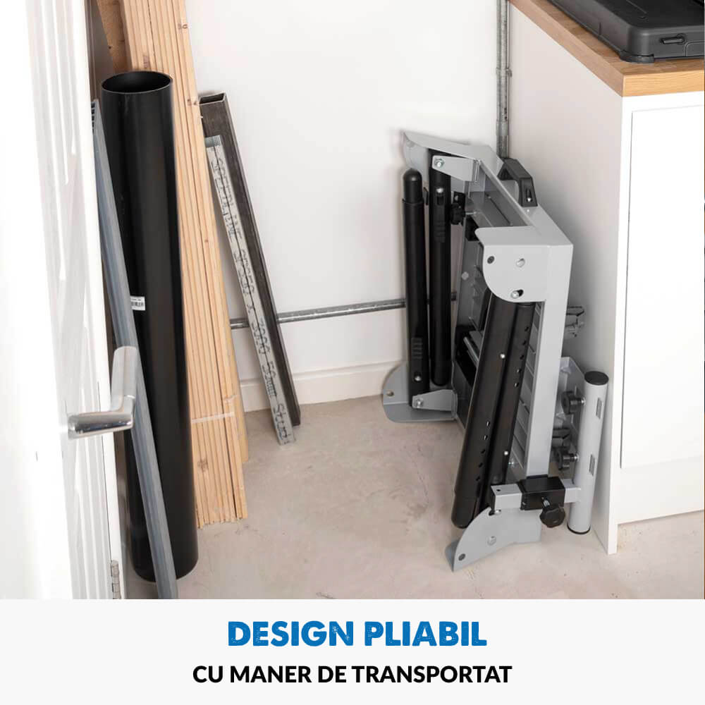 Pachet fierastrau debitat R355CPS de 355 mm cu panza TCT multimaterial + stand - Imagine 27