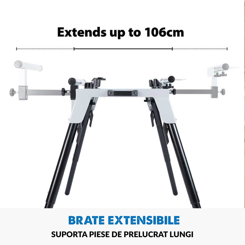 Pachet fierastrau debitat R355CPS de 355 mm cu panza TCT multimaterial + stand - Imagine 23